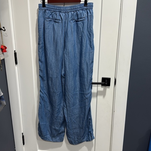 Lands End Size 10 Casual Blue Drawstring Pants - Picture 6 of 9